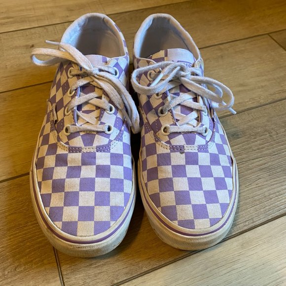 vans lavender checkered